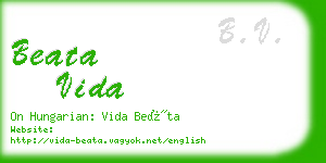 beata vida business card